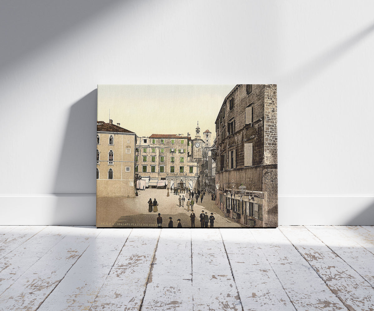 A picture of Spalato, Signori Square, Dalmatia, Austro-Hungary