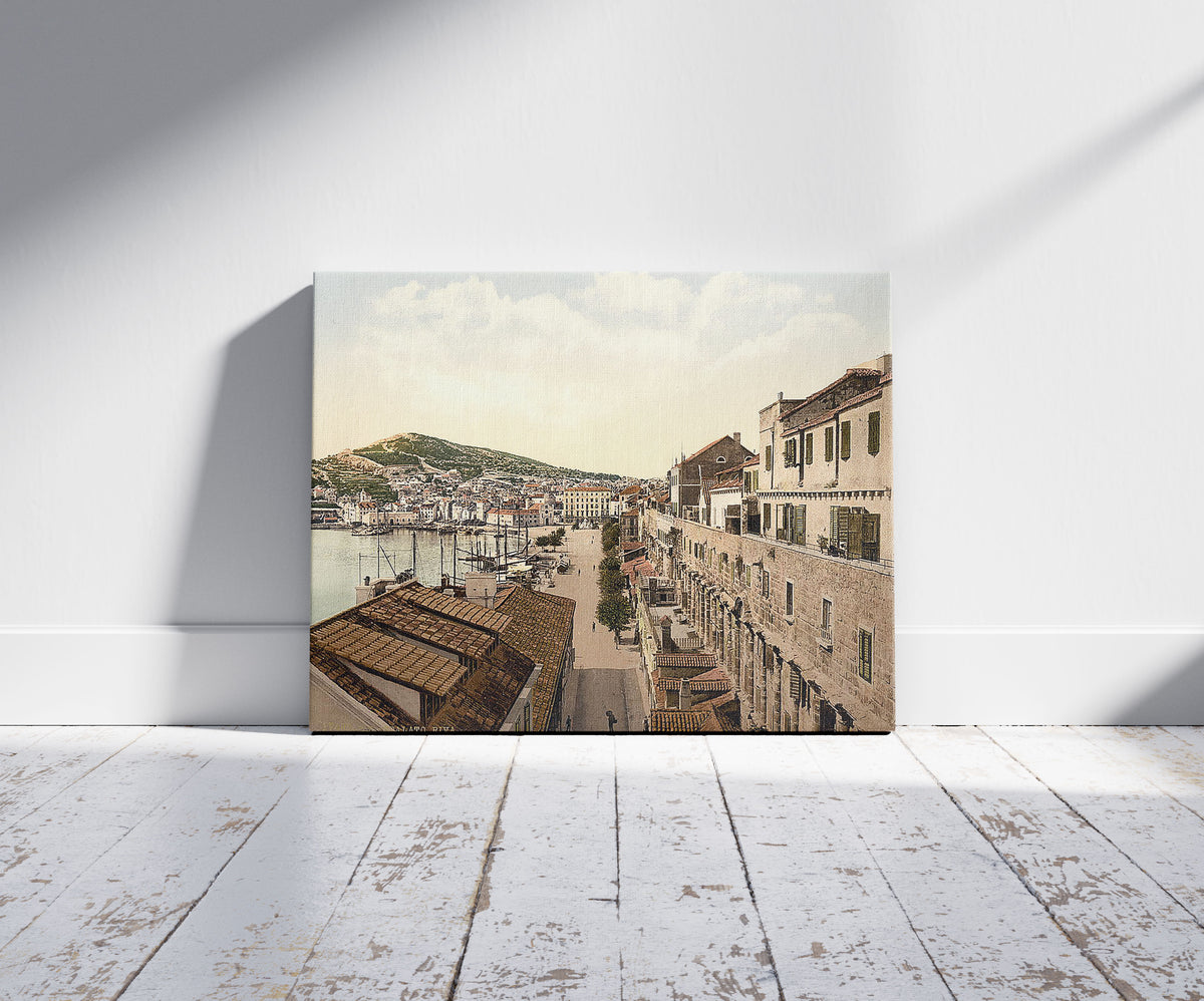 A picture of Spalato, the water front, Dalmatia, Austro-Hungary