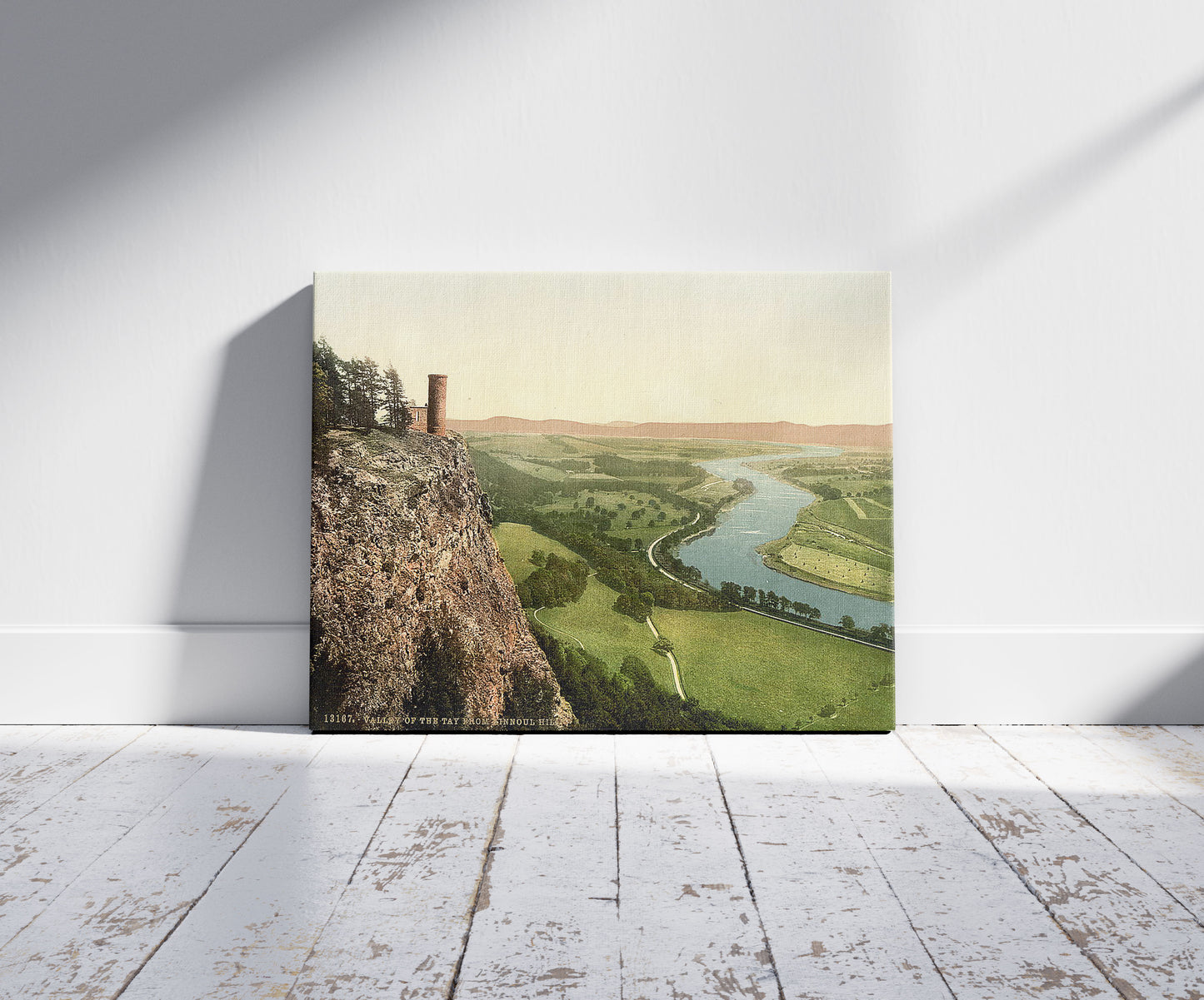 A picture of Tay Valley from Kinnoul Hill, Scotland