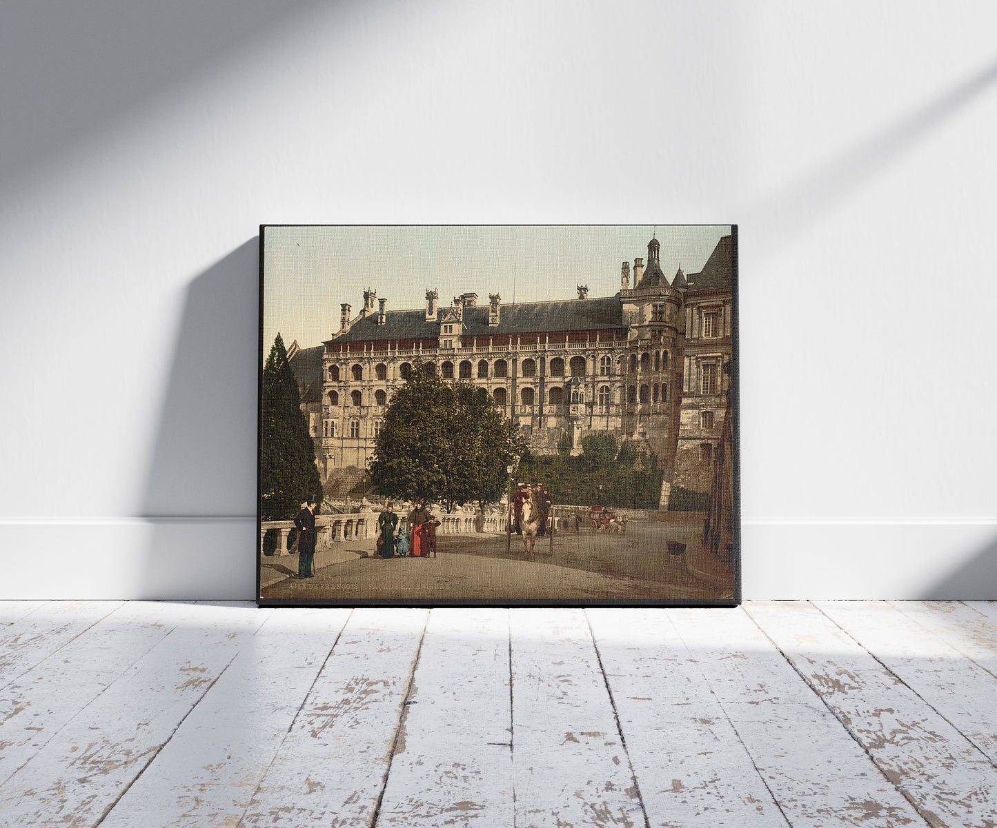 A picture of The Castle, wing of Francis I, the facade, Blois, France