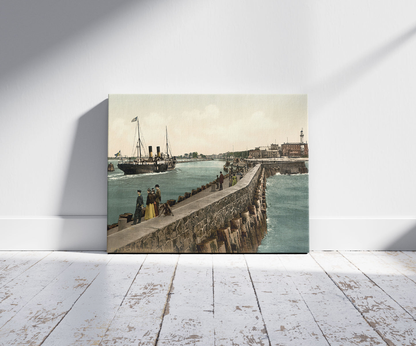 A picture of The harbor, Warnemü̈nde, Rostock,Mecklenburg-Schwerin, Germany