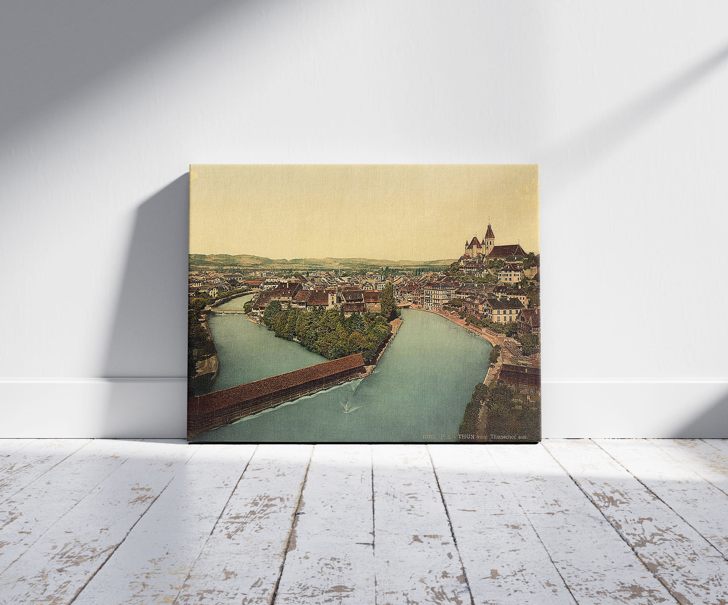 A picture of Thun and Aare River, Bernese Oberland, Switzerland