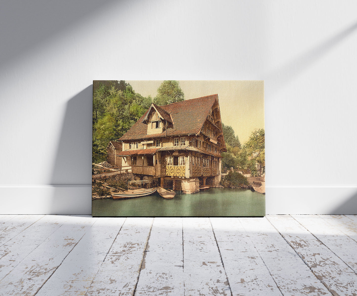 A picture of Treib, chalet on lake, Lake Lucerne, Switzerland