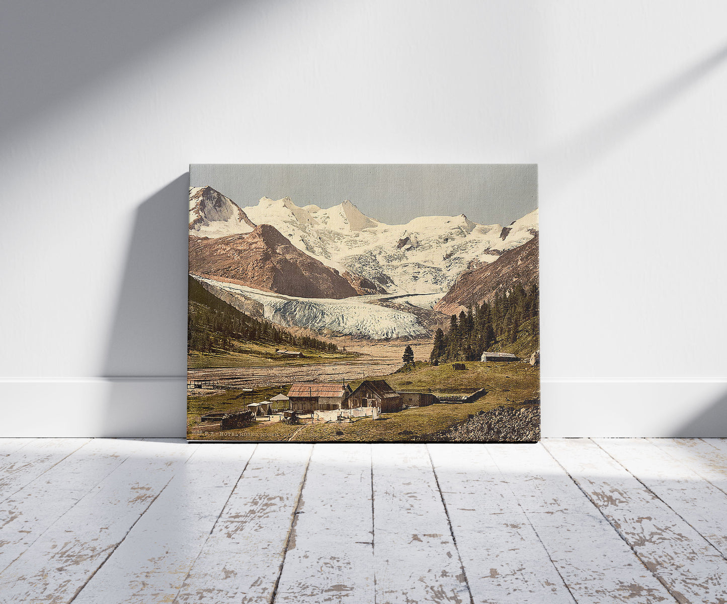 A picture of Upper Engadine, Roseg Glacier and Hotel, Grisons, Switzerland