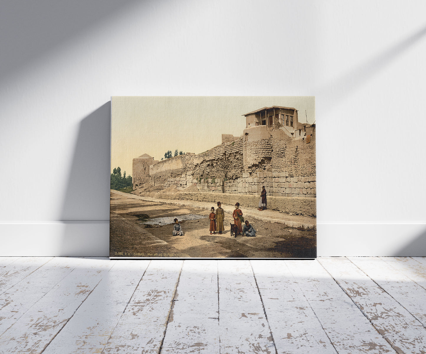 A picture of Wall over which St. Paul escaped, Damascus, Holy Land, (i.e. Syria)