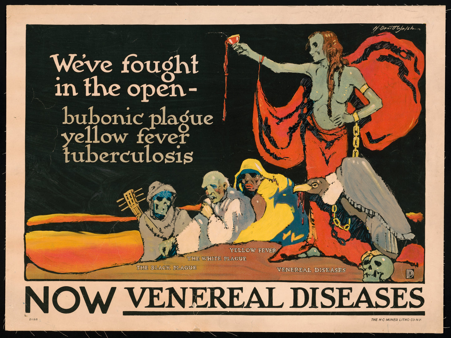 A picture of We've fought in the open - bubonic plague, yellow fever, tuberculosis--now venereal diseases