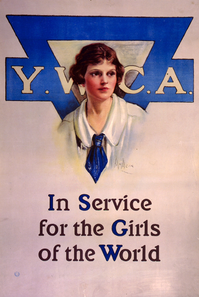 A picture of Y.W.C.A. In service for the girls of the world