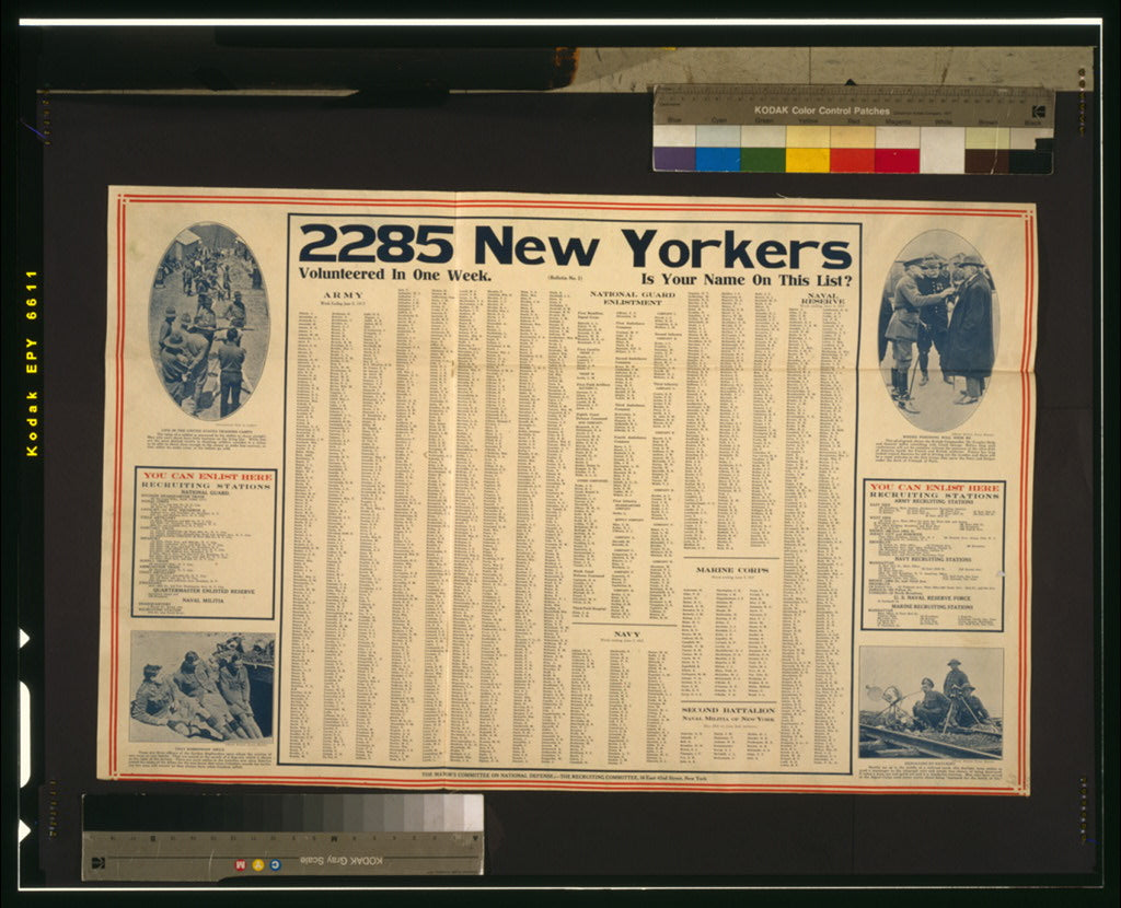A picture of 2285 New Yorkers volunteered in one week--Is your name on this list?