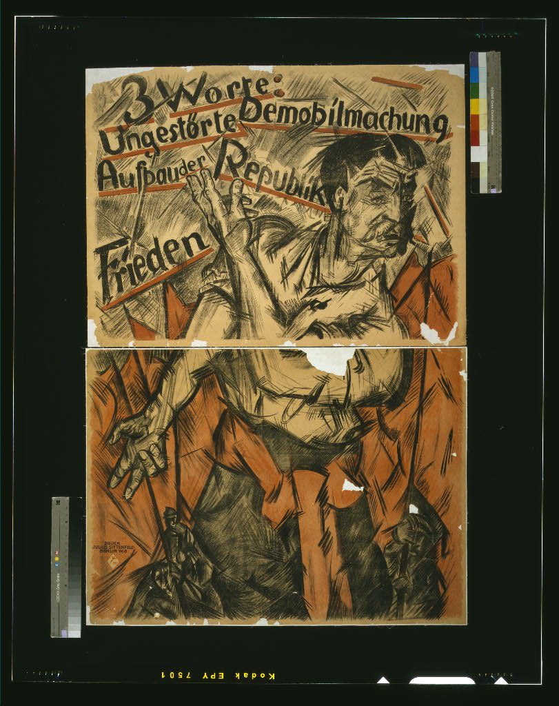A picture of 3 Worte: ungestörte Demobilmachung; Aufbau der Republic; Frieden