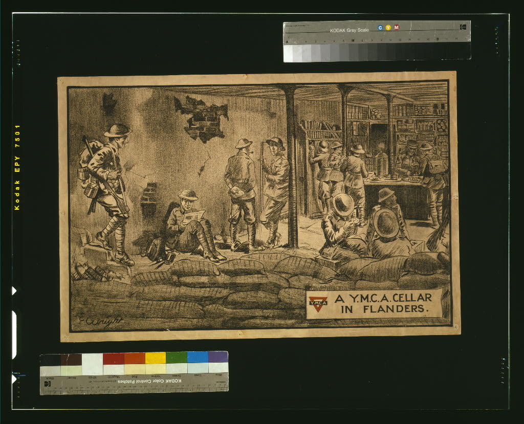 A picture of A Y.M.C.A. cellar in Flanders