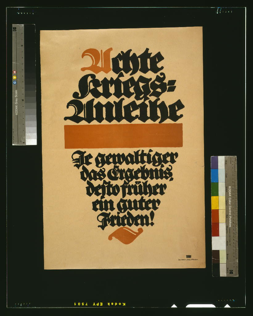 A picture of Achte Kriegs-Anleihe: je gewaltiger das Ergebnis, desto früher ein guter Frieden!