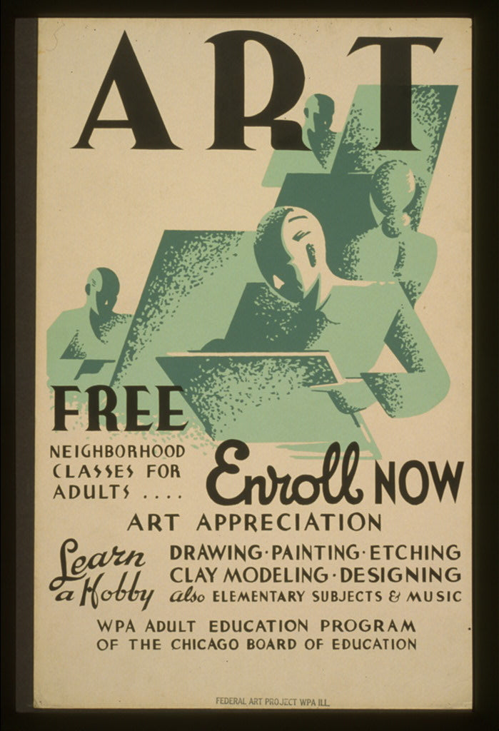 A picture of Art - Free neighborhood classes for adults ... enroll now