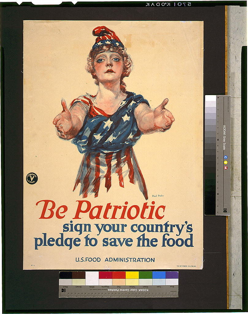 A picture of Be patriotic--sign your country's pledge to save the food