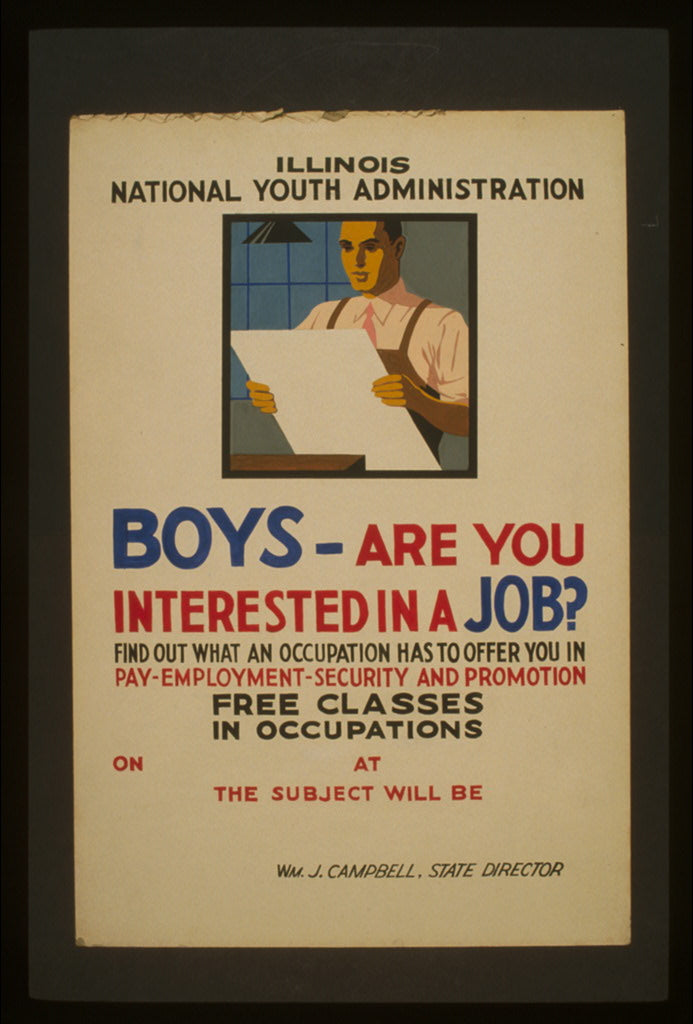 A picture of Boys - are you interested in a job? Find out what an occupation has to offer you in pay, employment, security, and promotion : Free classes in occupations.