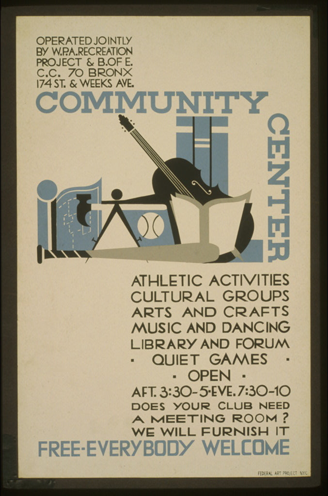 A picture of Community Center Free - everybody welcome.