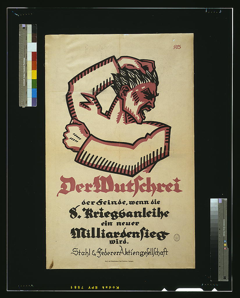 A picture of Der Wutschrei der Feinde, wenn die 8. Kriegsanleihe ein neuer Milliardensieg wird