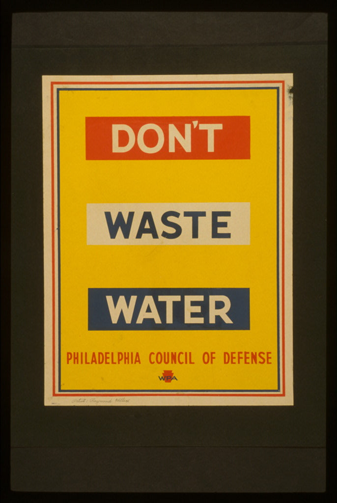 A picture of Don't waste water