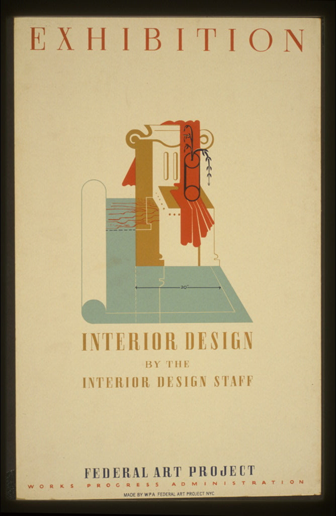 A picture of Exhibition Interior design by the interior design staff, Federal Art Project, Works Progress Administration.