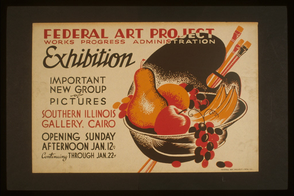 A picture of Federal Art Project Works Progress Administration exhibition Important new group of pictures.