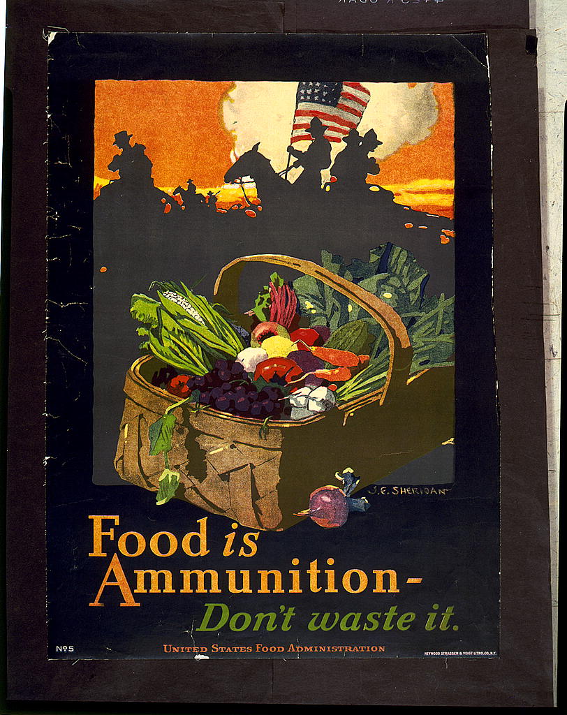 A picture of Food is ammunition--don't waste it