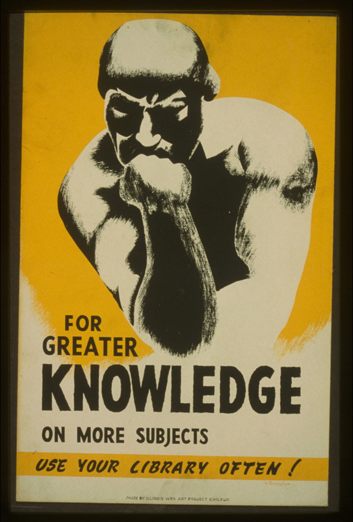 A picture of For greater knowledge on more subjects use your library often!