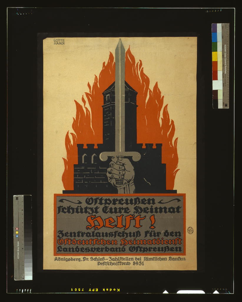 A picture of Helft! Ostpreussen schützt eure Heimat. Zentralausschuss für den Ostdeutschen Heimatdienst, Landesverband Ostpreussen