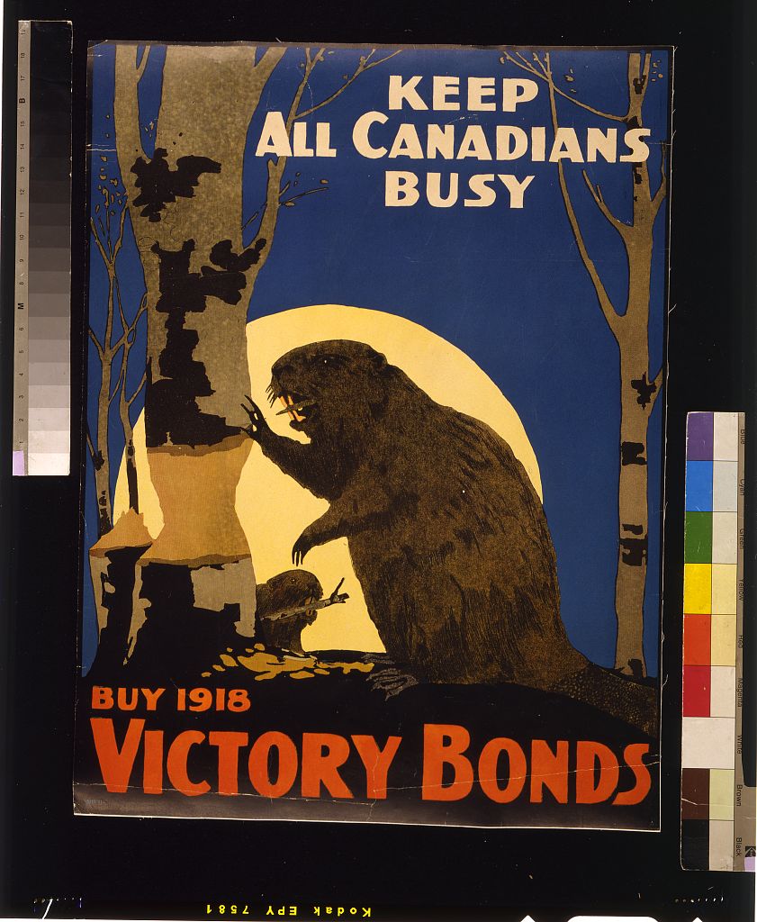 A picture of Keep all Canadians busy. Buy 1918 Victory Bonds