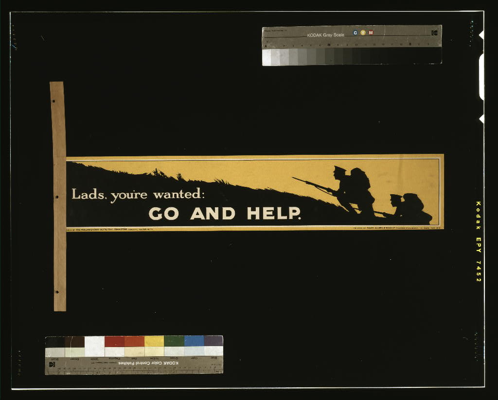 A picture of Lads, you're wanted: go and help