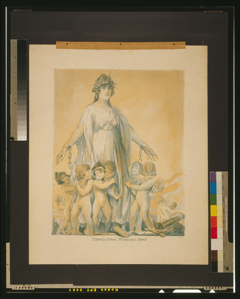 A picture of Liberty, freed, humanity's need!
