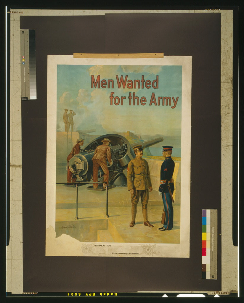 A picture of Men wanted for the army