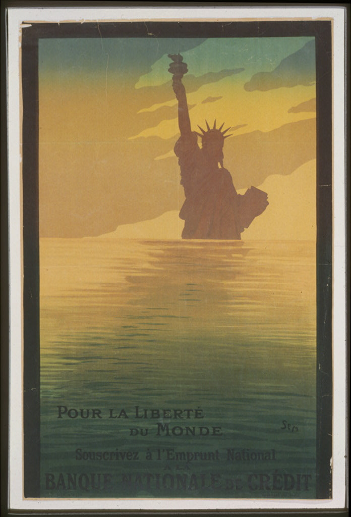 A picture of Pour la liberté du monde. Souscrivez á l'emprunt national á la Banque Nationale de Crédit