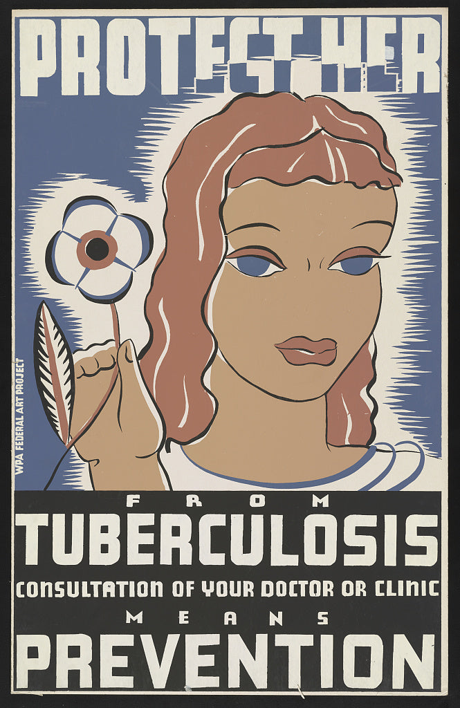 A picture of Protect her from tuberculosis Consultation of your doctor or clinic means prevention.