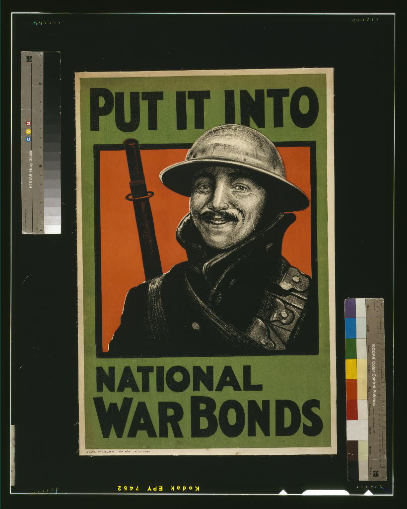 A picture of Put it into national war bonds