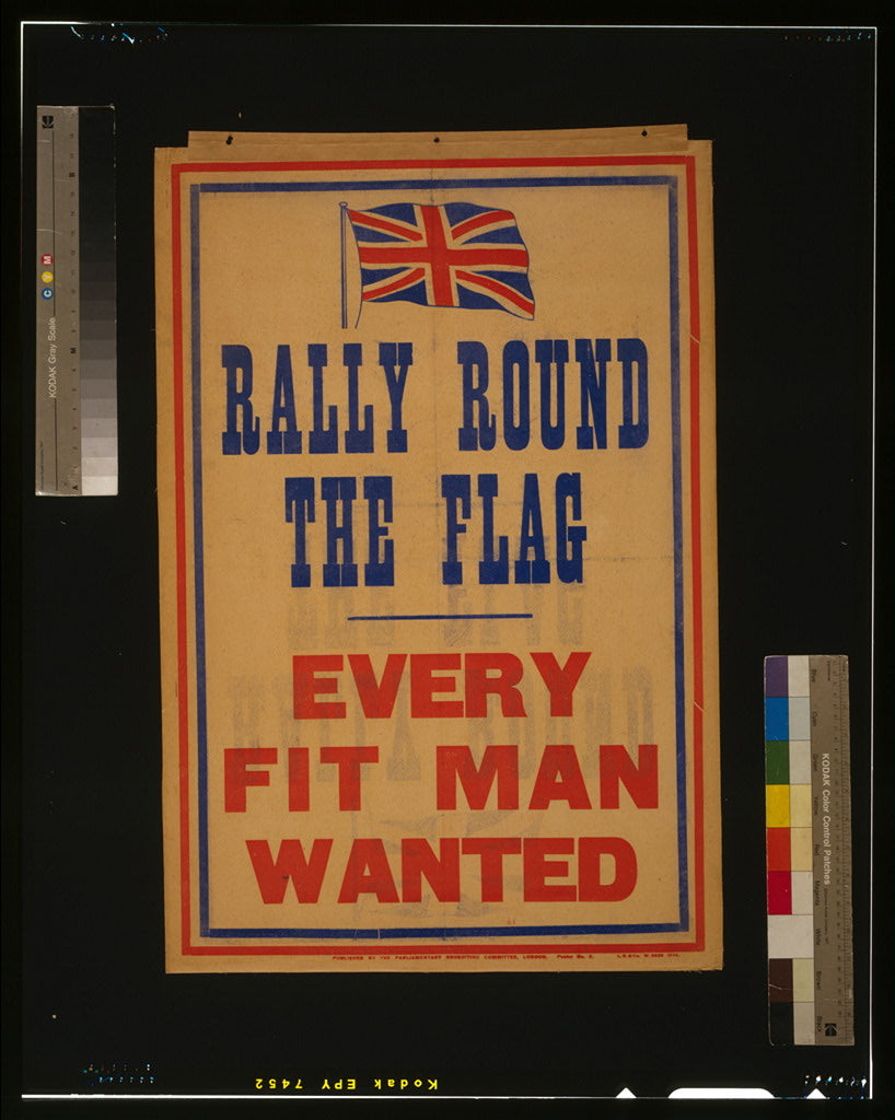 A picture of Rally round the flag. Every fit man wanted