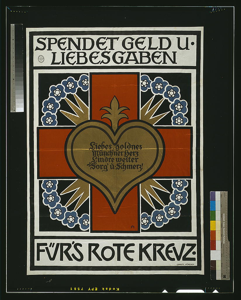 A picture of Spendet Geld u. Liebesgaben für's Rote Kreuz