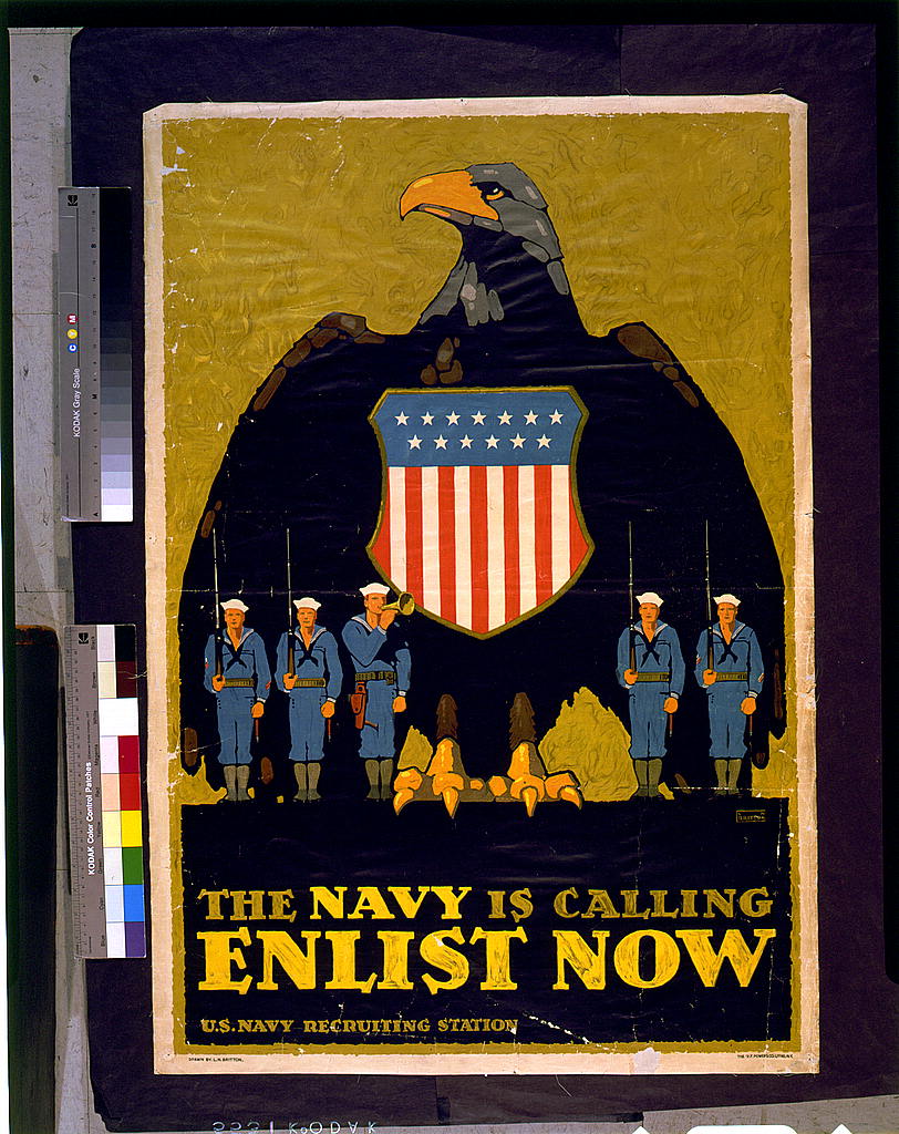 A picture of The Navy is calling--Enlist now