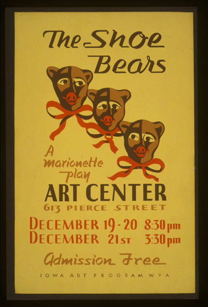 A picture of "The shoe bears" A marionette play.