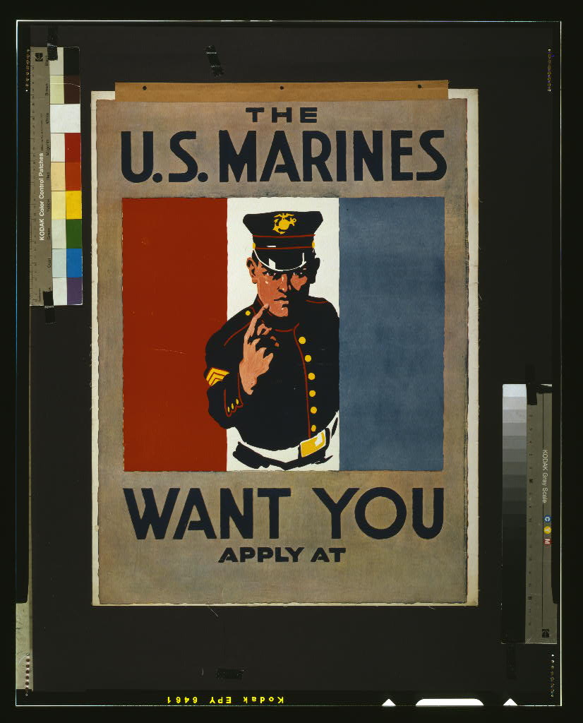 A picture of The U.S. Marines want you