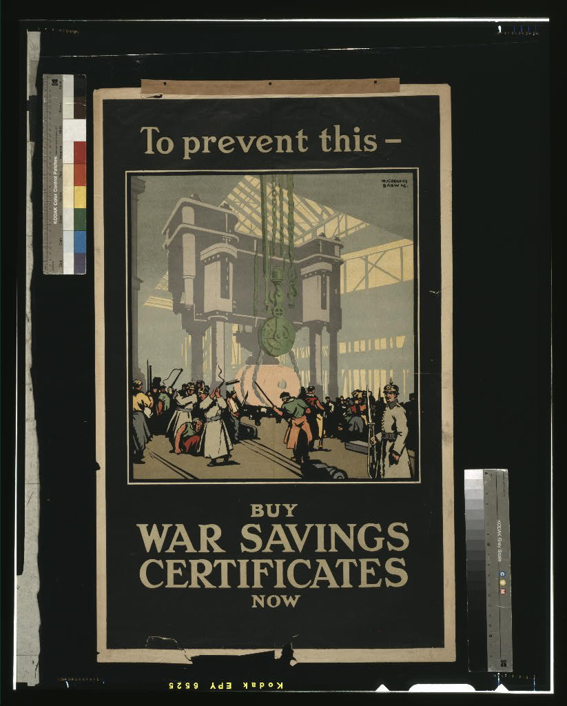 A picture of To prevent this - buy war savings certificates now
