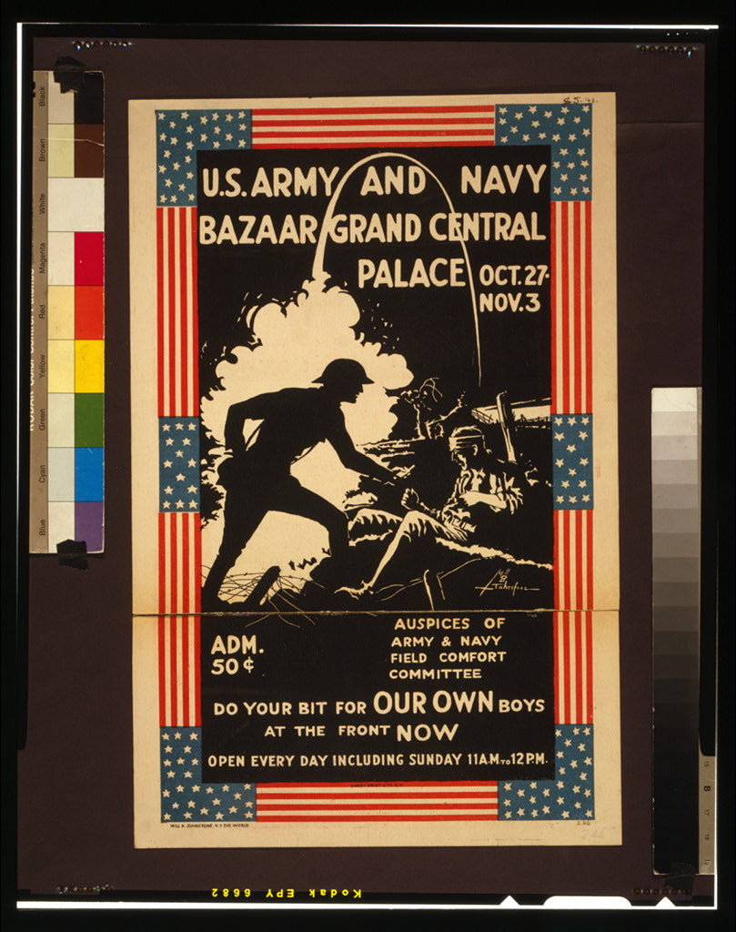 A picture of U.S. Army and Navy bazaar, Grand Central Palace
