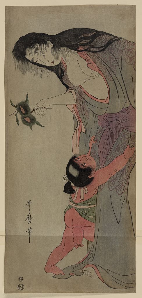A picture of Yuri o motsu yamauba to kintarō
