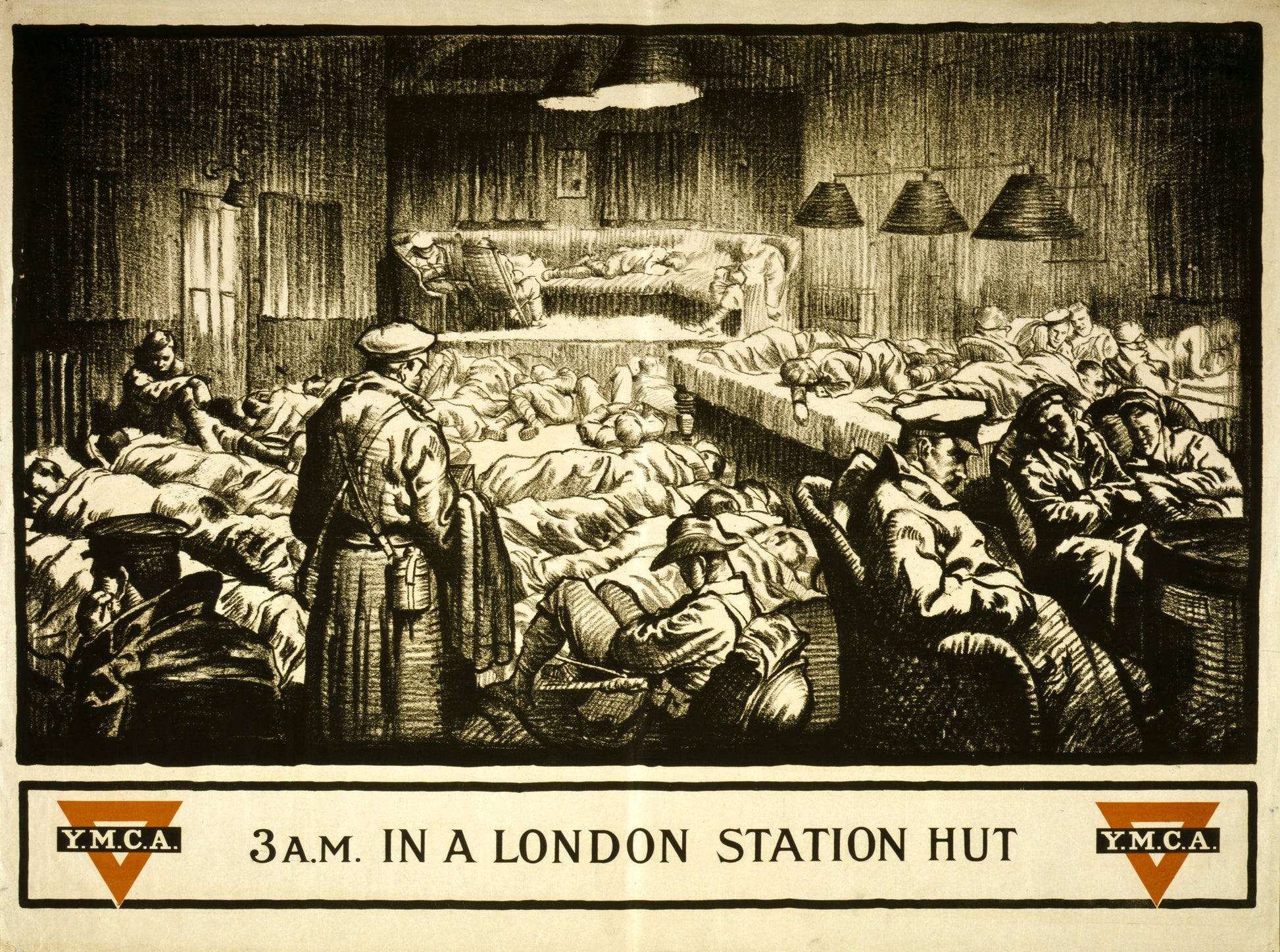 A picture of 3 A.M. in a London station hut