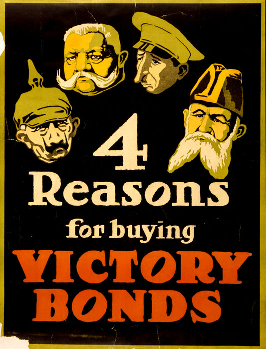 A picture of 4 reasons for buying Victory Bonds