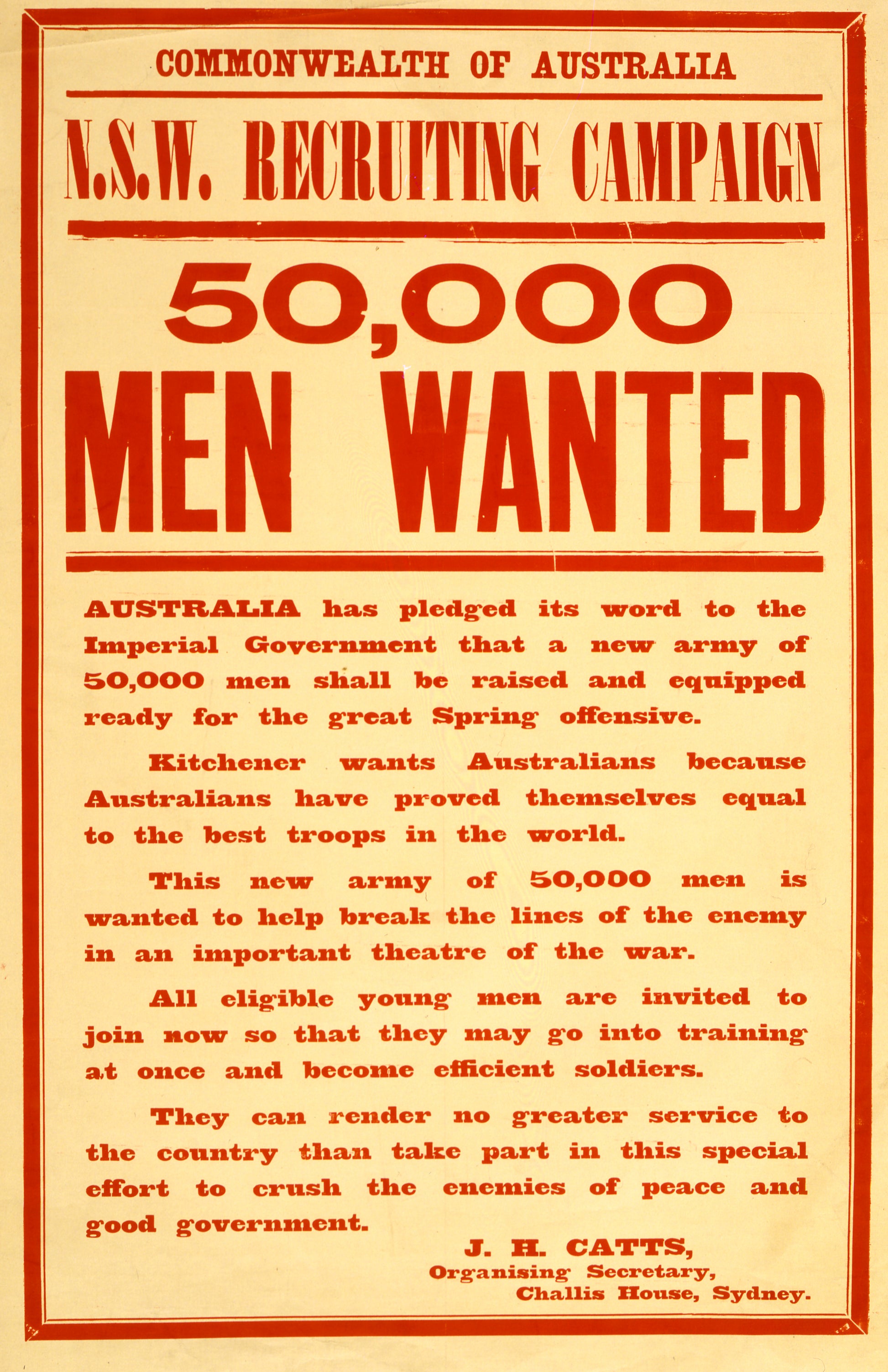 A picture of 50,000 men wanted