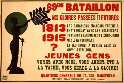 A picture of 69eme Bataillon. Nos gloires passees et futures