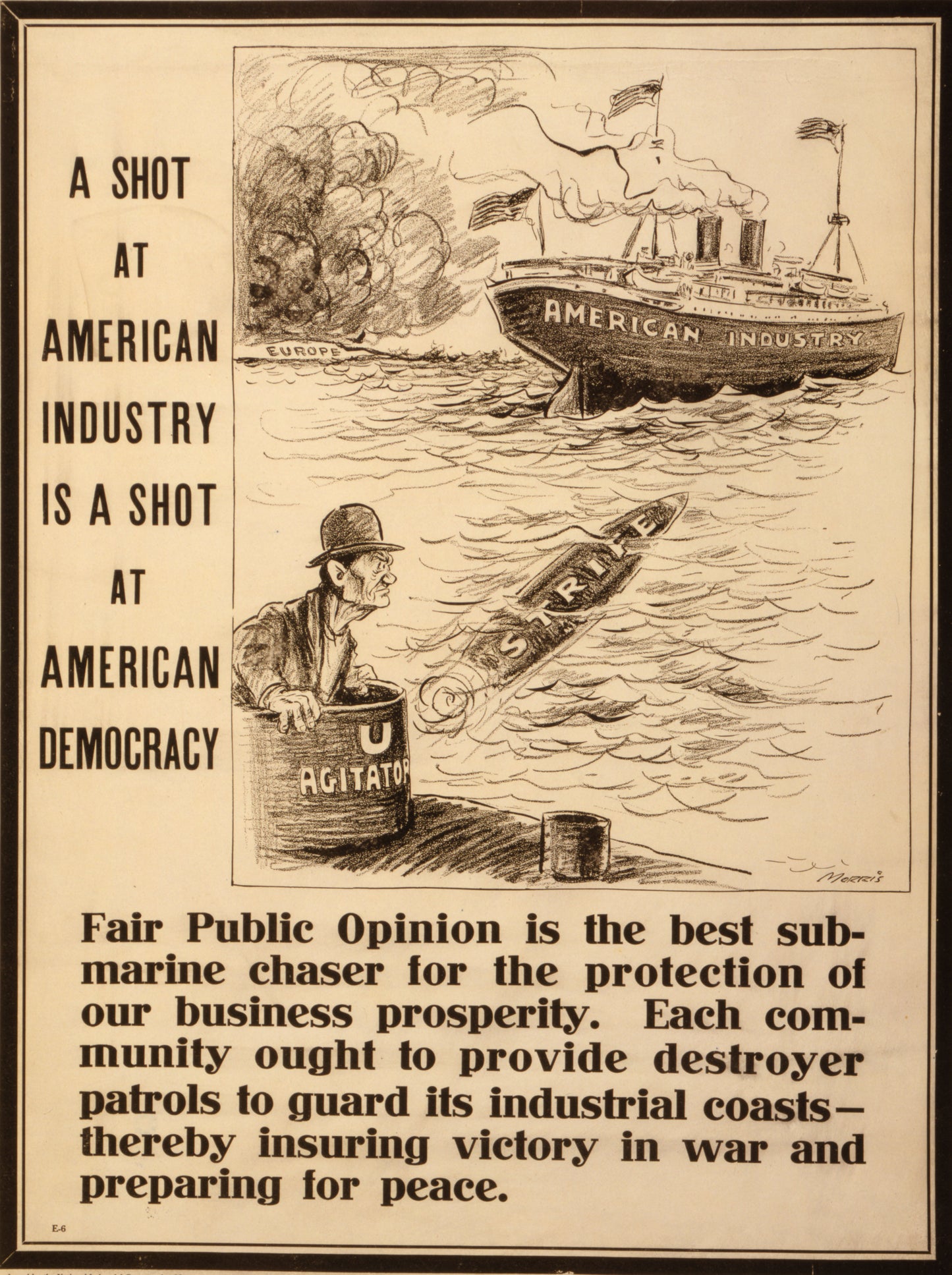 A picture of A shot at American industry is a shot at American democracy