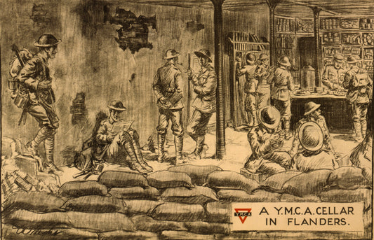 A picture of A Y.M.C.A. cellar in Flanders