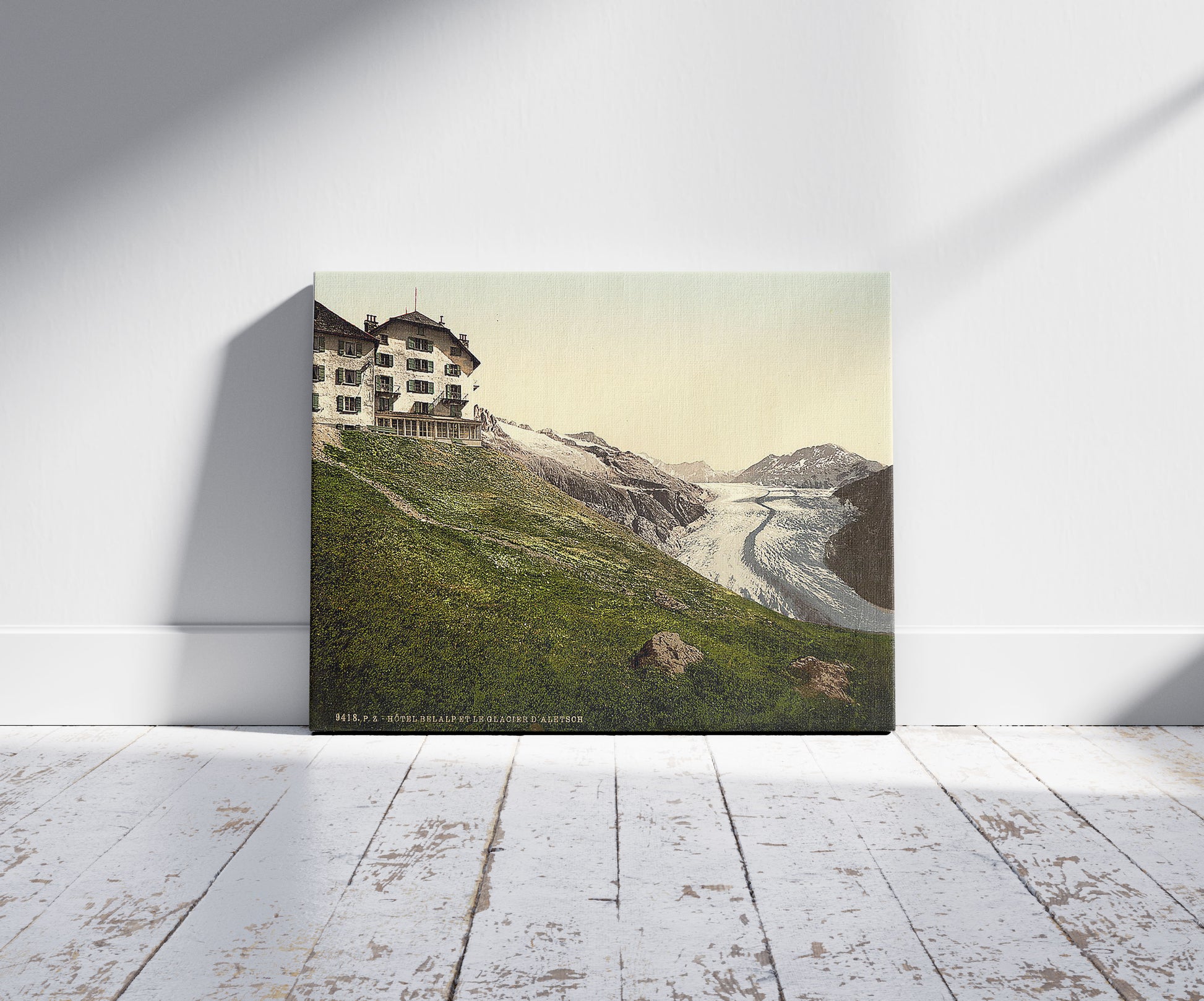 A picture of Aletsch, glacier and Belalp Hotel, Valais, Alps of, Switzerland