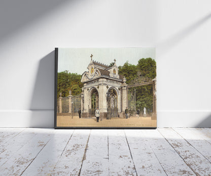 A picture of Alexander II's chapel, St. Petersburg, Russia, a mockup of the print leaning against a wall