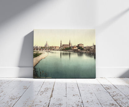 A picture of Altstadt, Dresden, seen from the Marienbrucke, Saxony, Germany